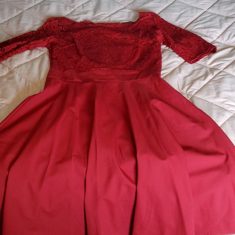 Miusol red dress.